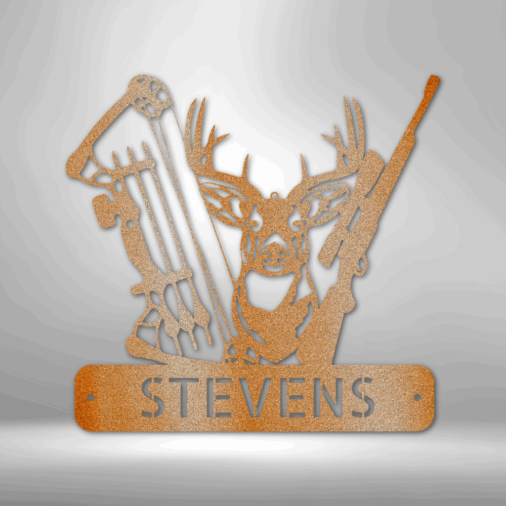 Deer Hunter Personalized - Steel Sign - Throttle Society